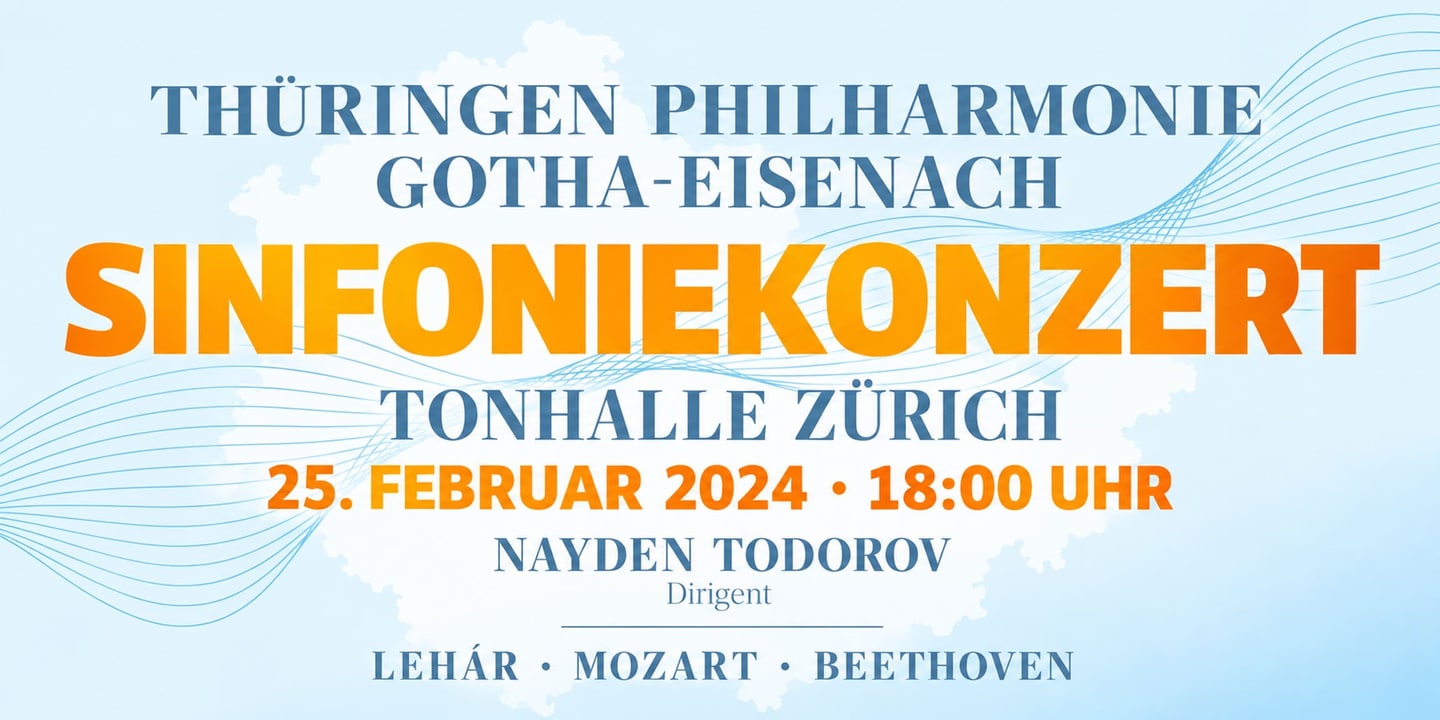 Event banner: Sinfoniekonzert in der Tonhalle Zürich (25.02.2024)