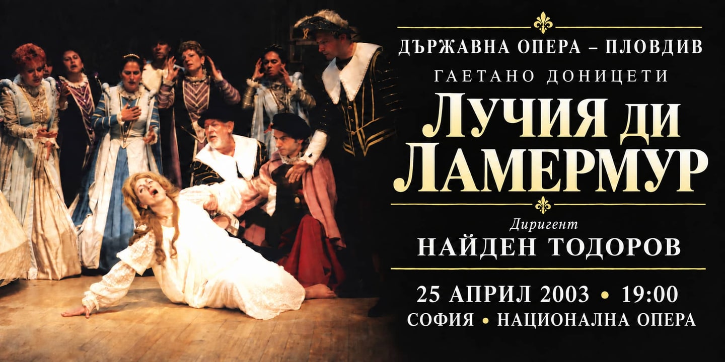 Event banner: Lucia di Lammermoor by Donizetti (25.04.2003)