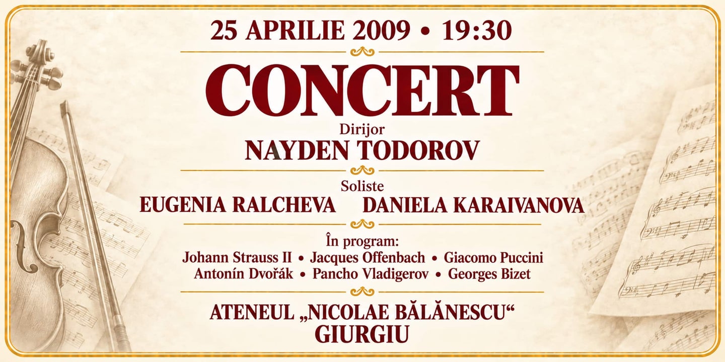 Event banner: Philharmonic concert (25.04.2009)