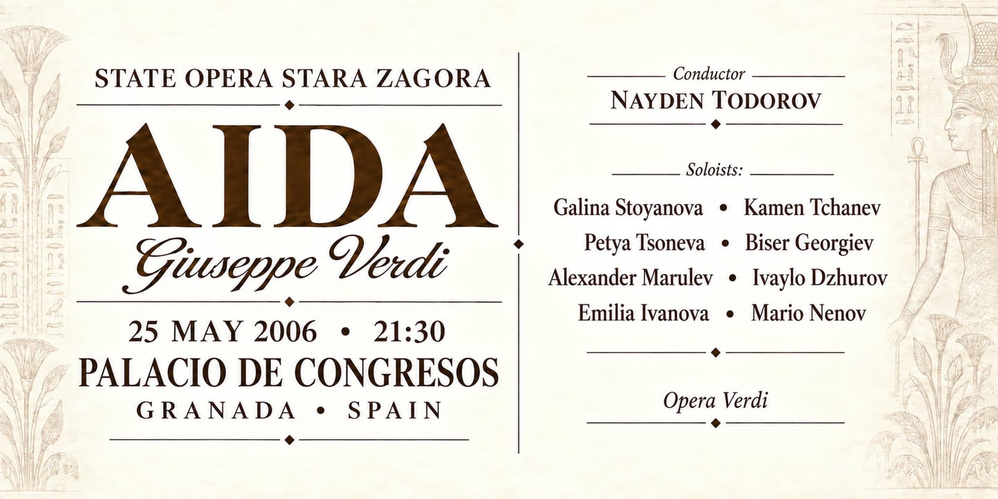 Event banner: Aida by Verdi (25.05.2006)