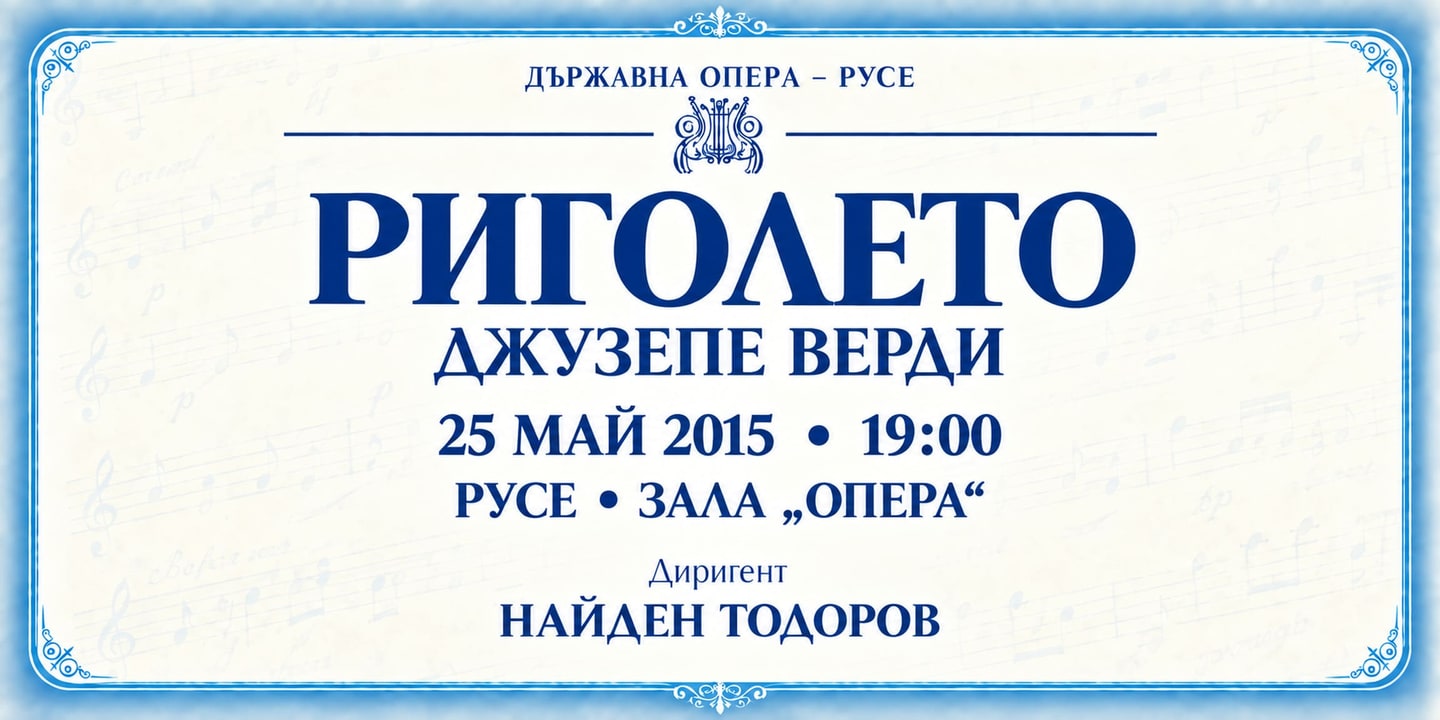 Event banner: Rigoletto by Verdi (25.05.2015)