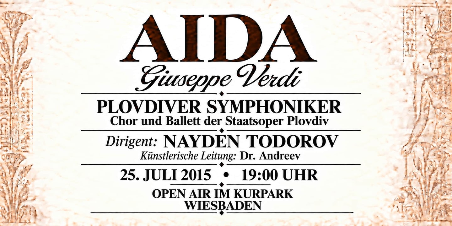 Event banner: Aida (25.07.2015)