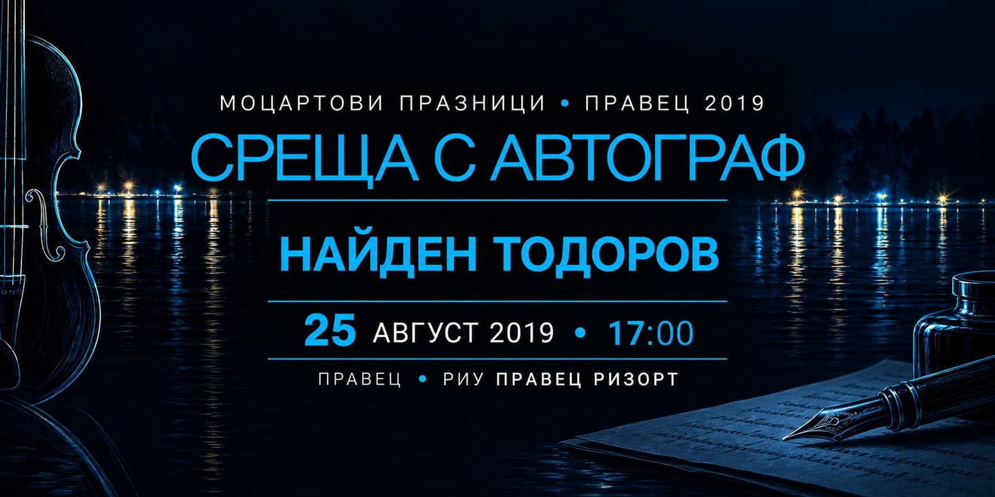 Event banner: Среща с автограф (25.08.2019)