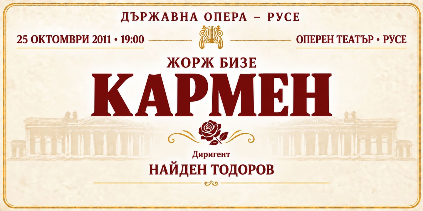 Event banner: Carmen by Bizet (25.10.2011)