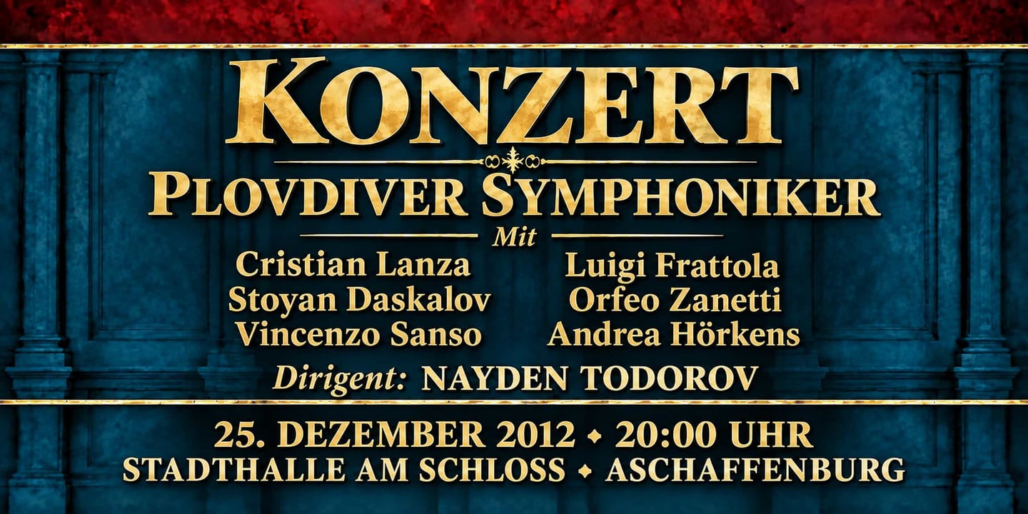 Event banner: Concert with Plovdiver Symphoniker (25.12.2012)