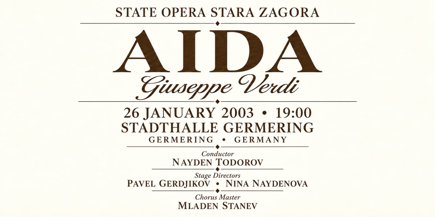 Event banner: Aida (26.01.2003)