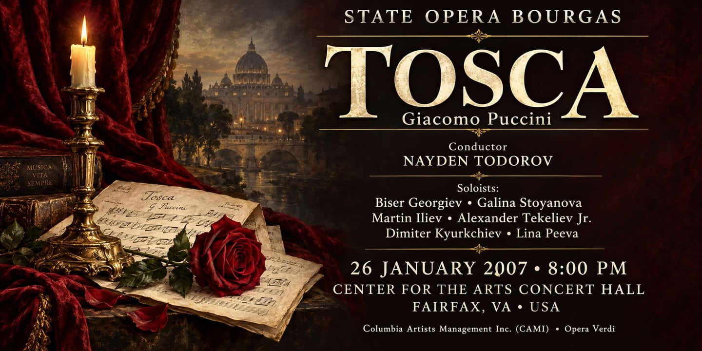 Event banner: Tosca by Puccini (26.01.2007)