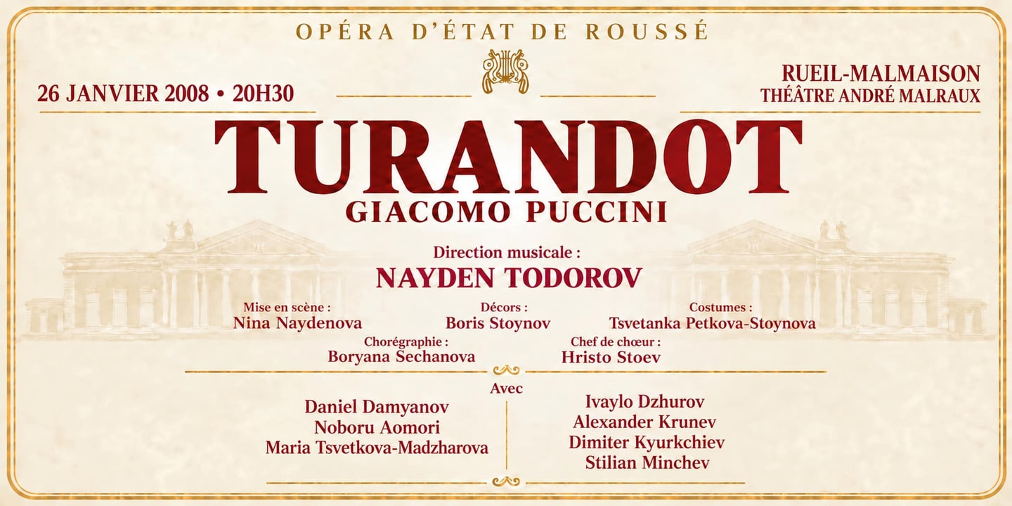 Event banner: Turandot by Puccini (26.01.2008)