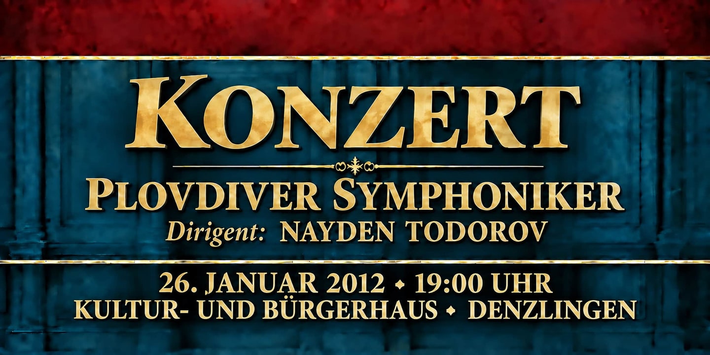 Event banner: Concert with Plovdiver Symphoniker (26.01.2012)