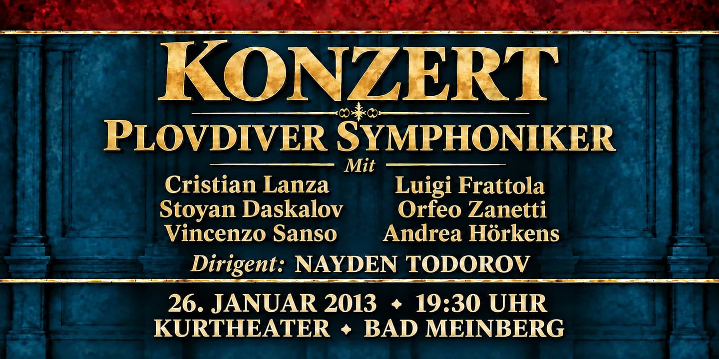 Event banner: Concert with Plovdiver Symphoniker (26.01.2013)