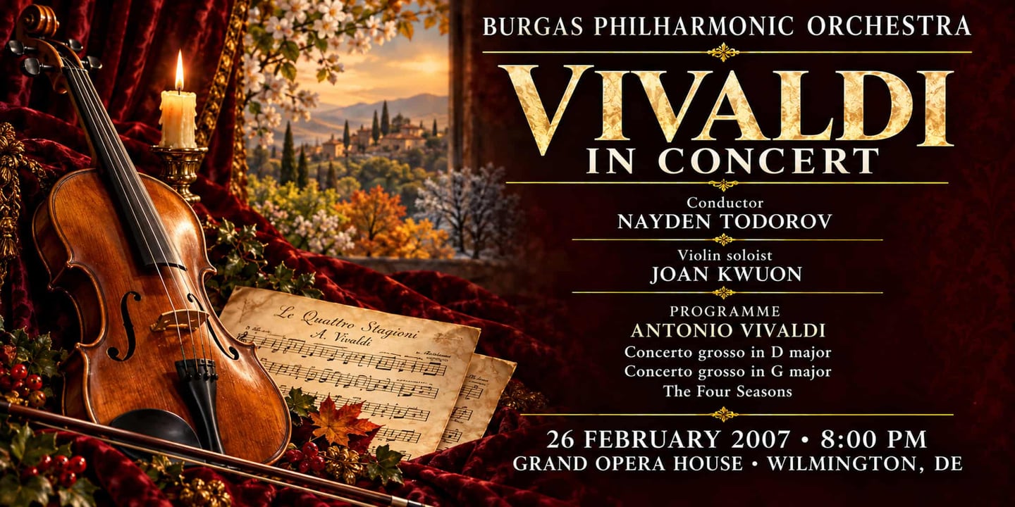 Event banner: Concert with Burgas Philharmonic Orchestra (26.02.2007)