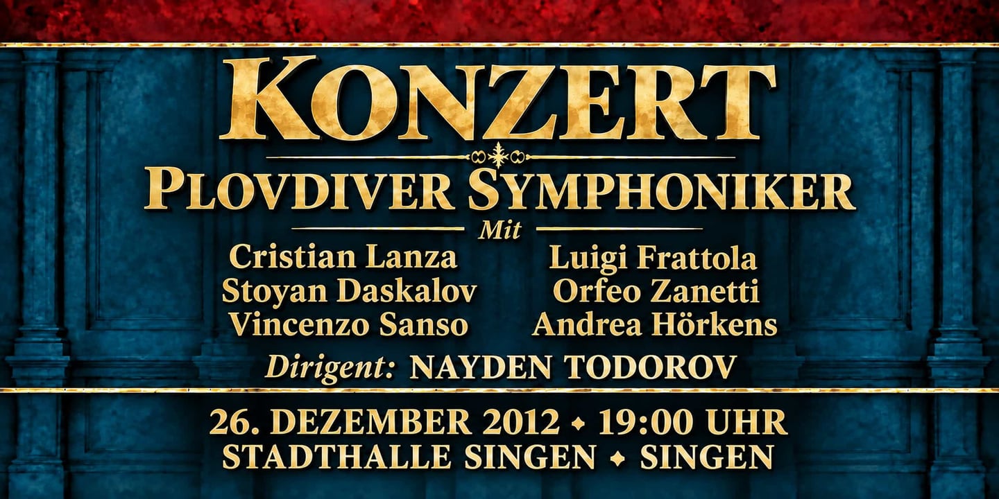 Event banner: Concert with Plovdiver Symphoniker (26.12.2012)