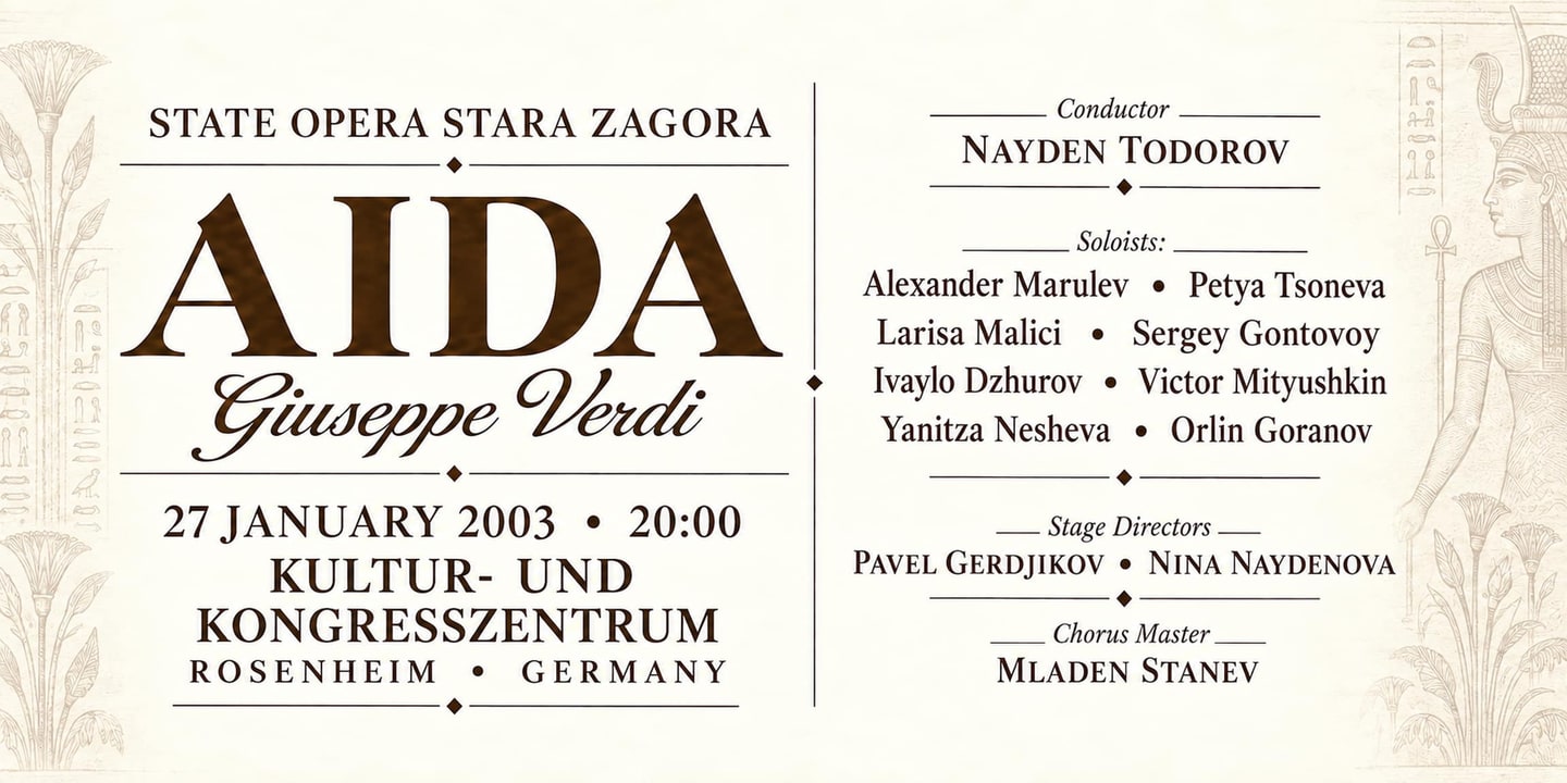 Event banner: Aida (27.01.2003)