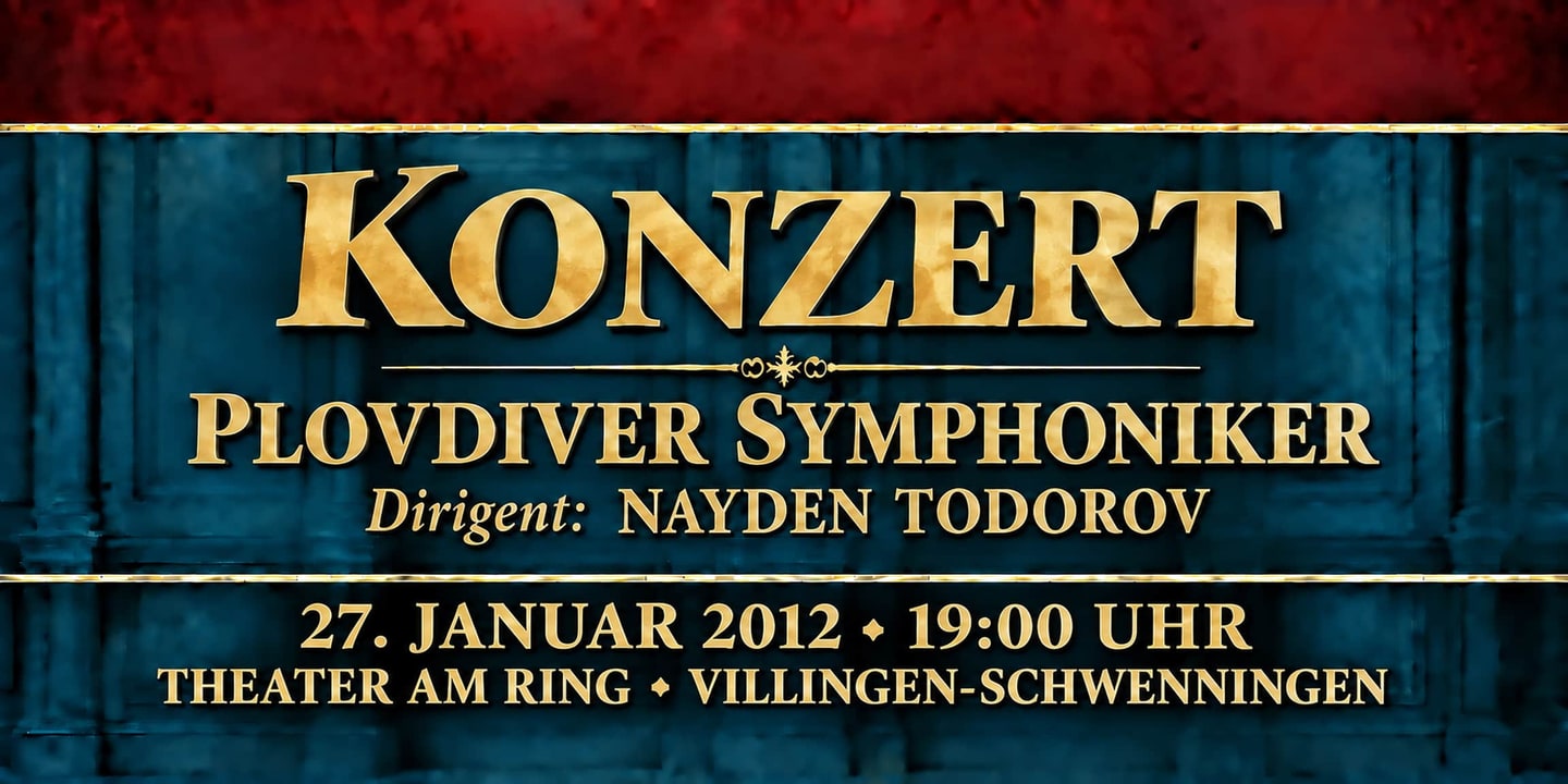 Event banner: Concert with Plovdiver Symphoniker (27.01.2012)