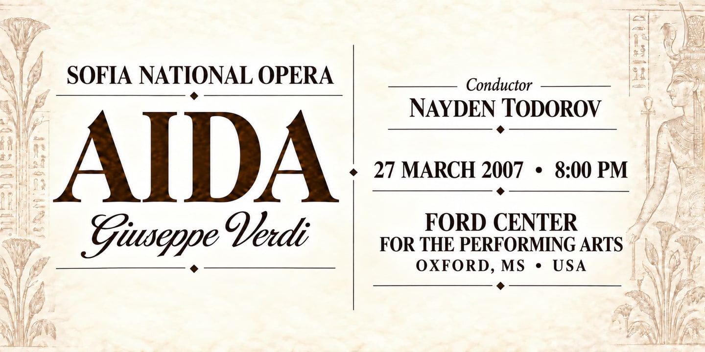 Event banner: Aida by Verdi (27.03.2007)