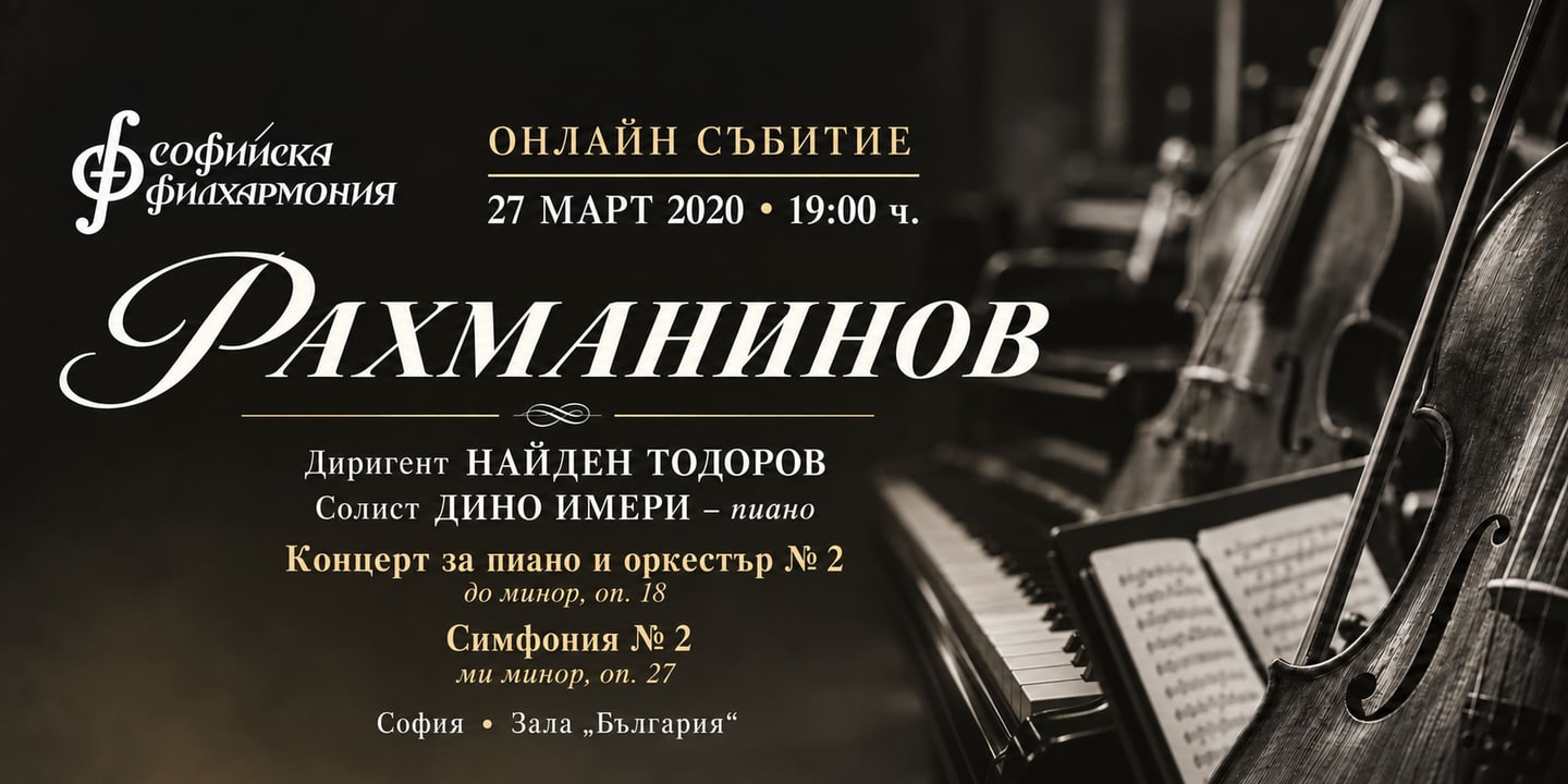 Event banner: Rachmaninov - ONLINE EVENT (27.03.2020)