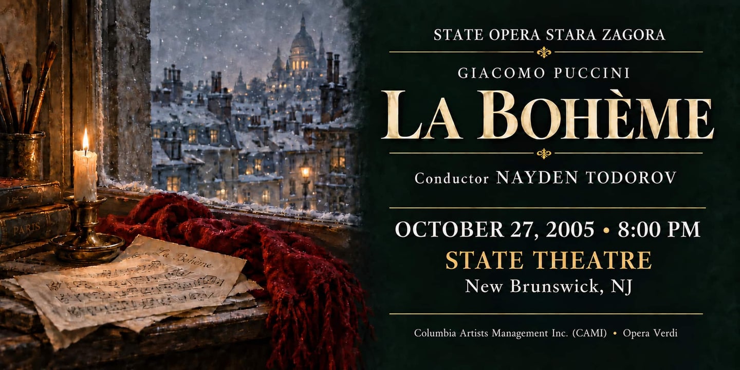 Event banner: La bohème (27.10.2005)