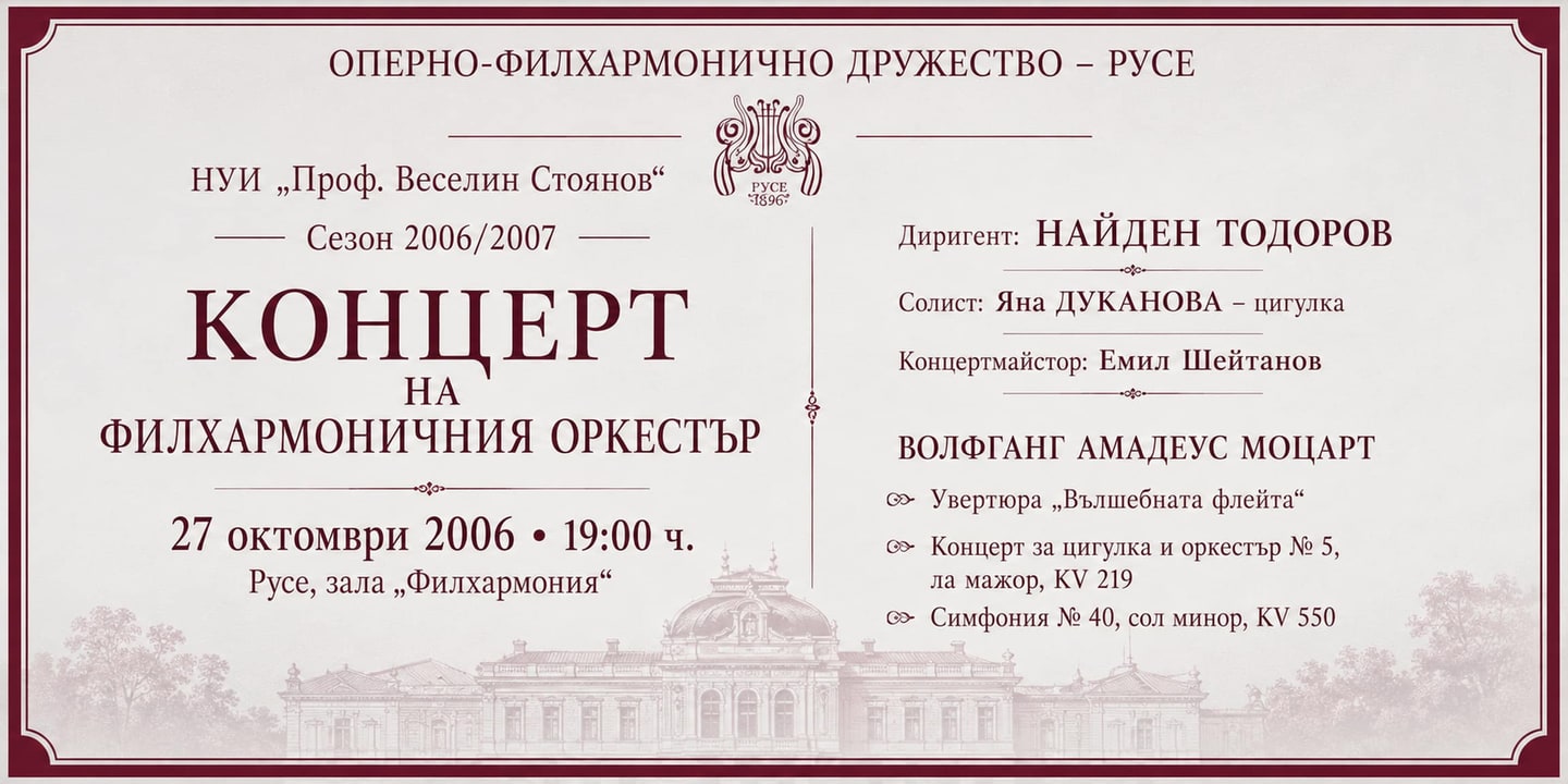 Event banner: Philharmonic concert (27.10.2006)