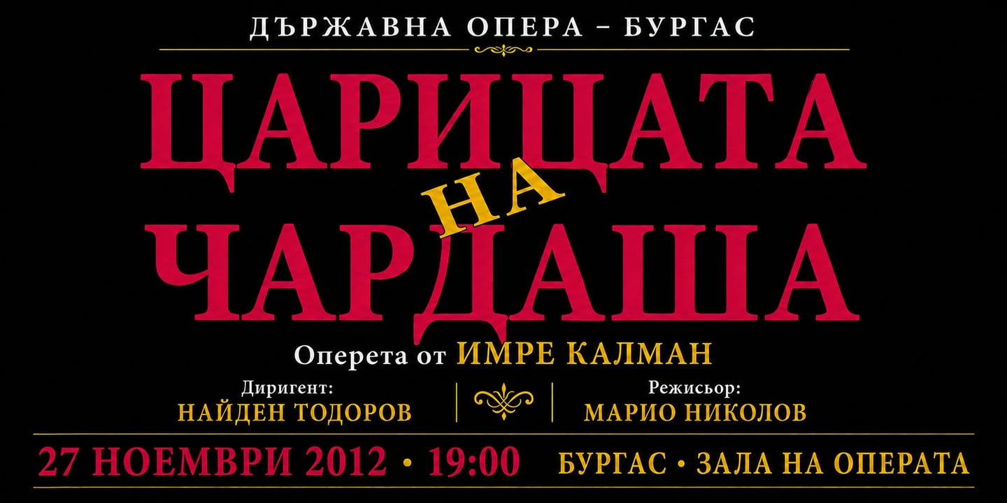 Event banner: Die Csárdásfürstin (27.11.2012)