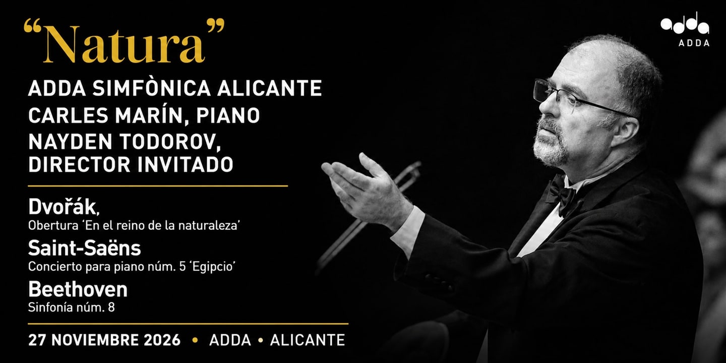 Event banner: Natura – ADDA Simfònica & Nayden Todorov (27.11.2026)