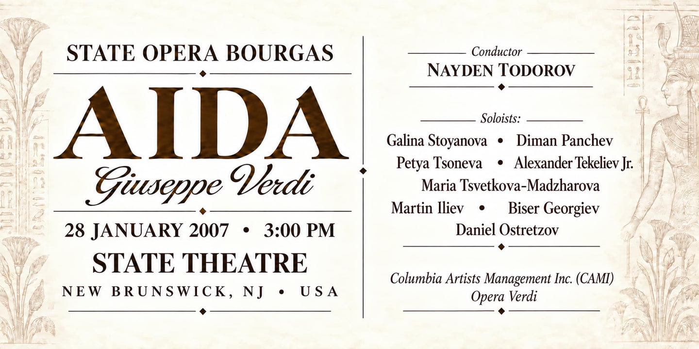 Event banner: Aida by Verdi (28.01.2007)