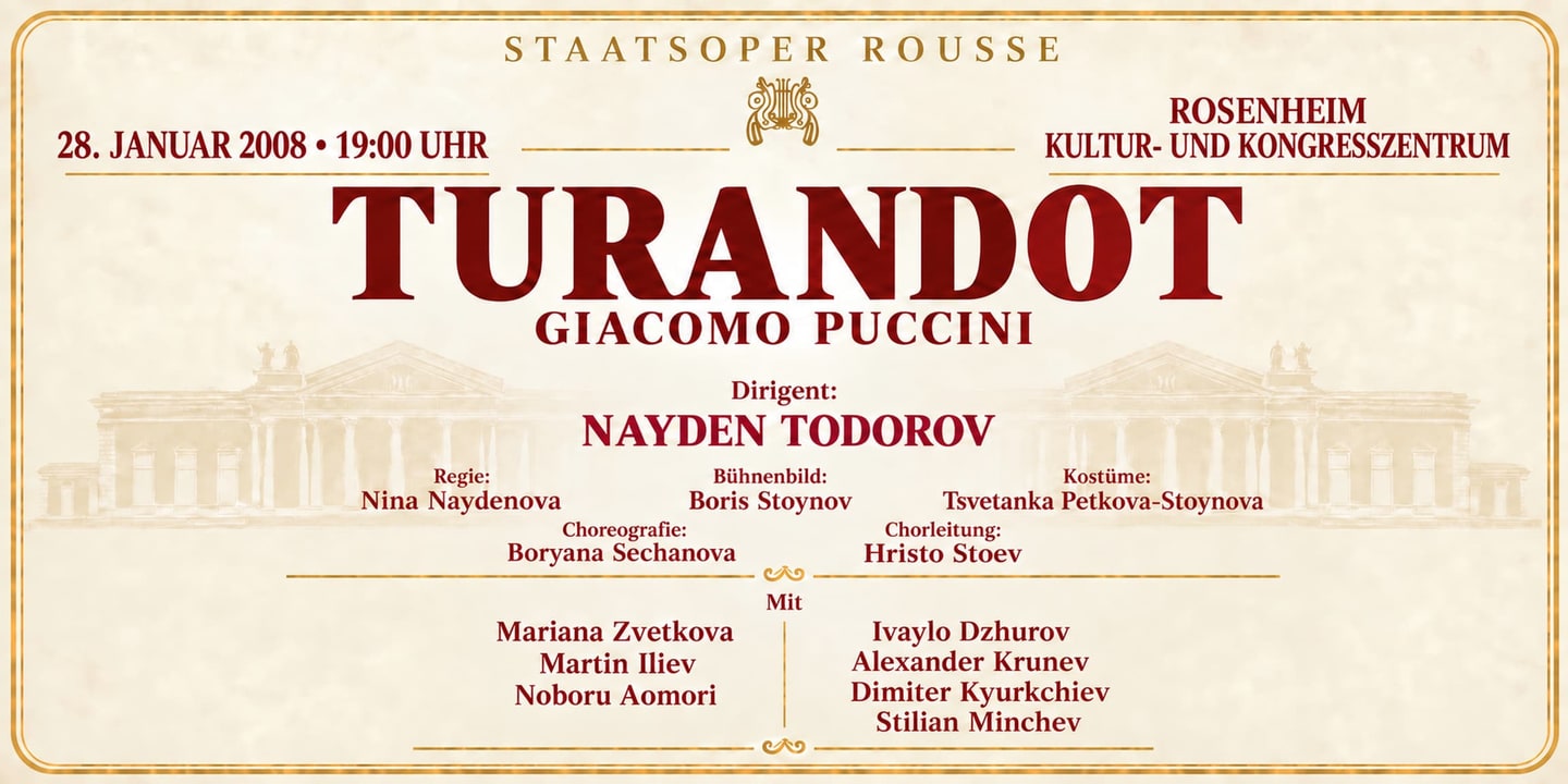 Event banner: Turandot by Puccini (28.01.2008)