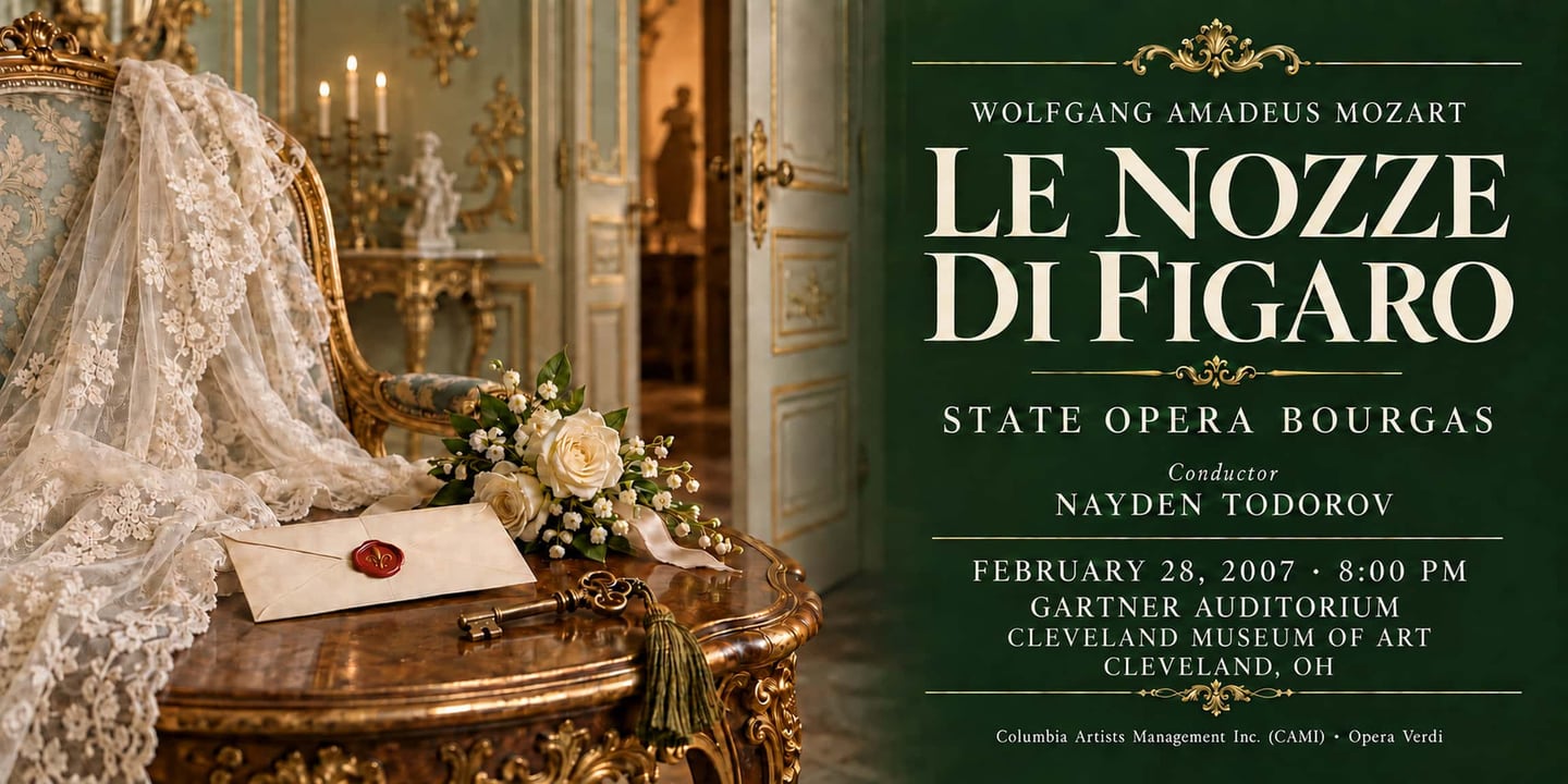 Event banner: Le nozze di Figaro by Mozart (28.02.2007)