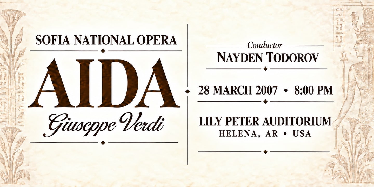 Event banner: Aida by Verdi (28.03.2007)