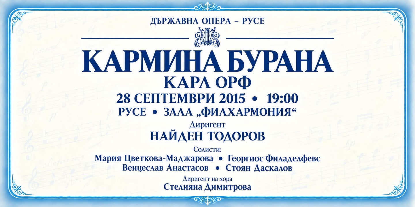 Event banner: Carmina Burana (28.09.2015)
