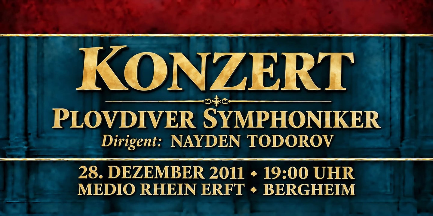 Event banner: Concert with Plovdiver Symphoniker (28.12.2011)