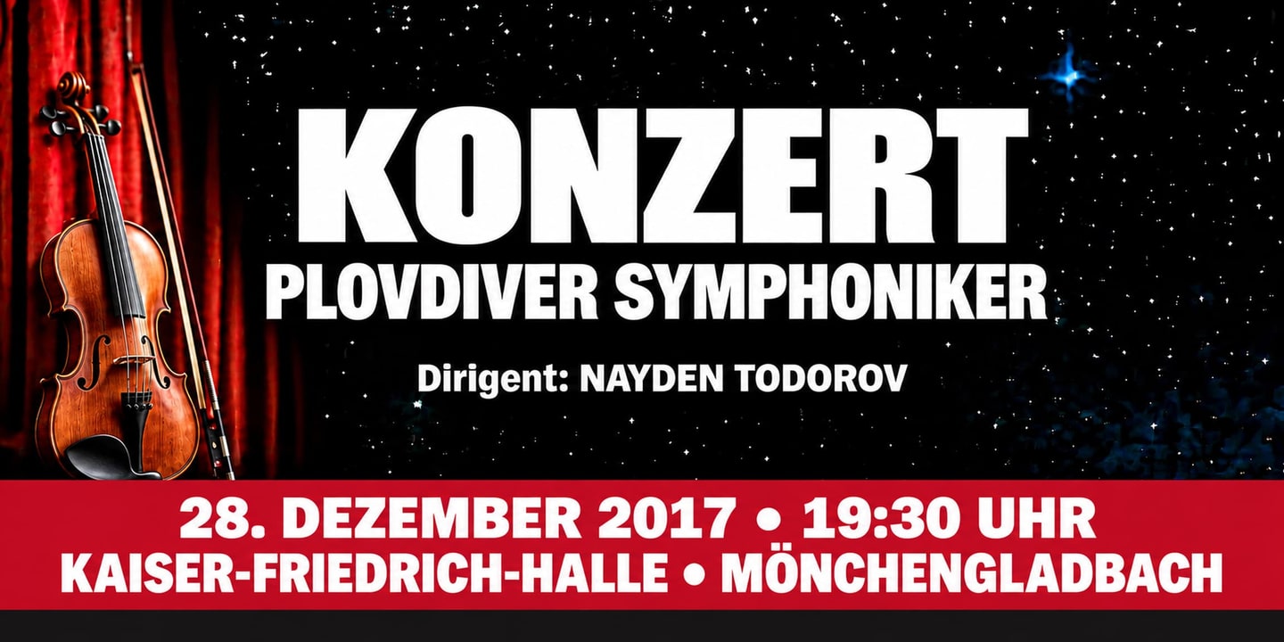 Event banner: Concert with Plovdiver Symphoniker (28.12.2017)