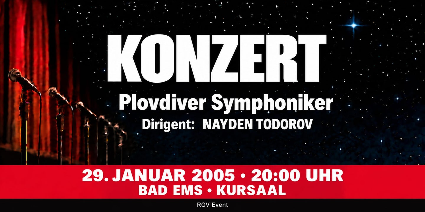 Event banner: Concert with Plovdiver Symphoniker (29.01.2005)