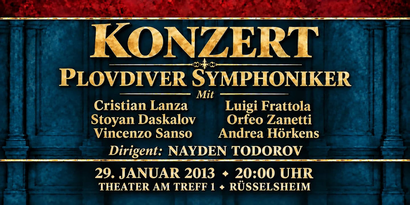 Event banner: Concert with Plovdiver Symphoniker (29.01.2013)