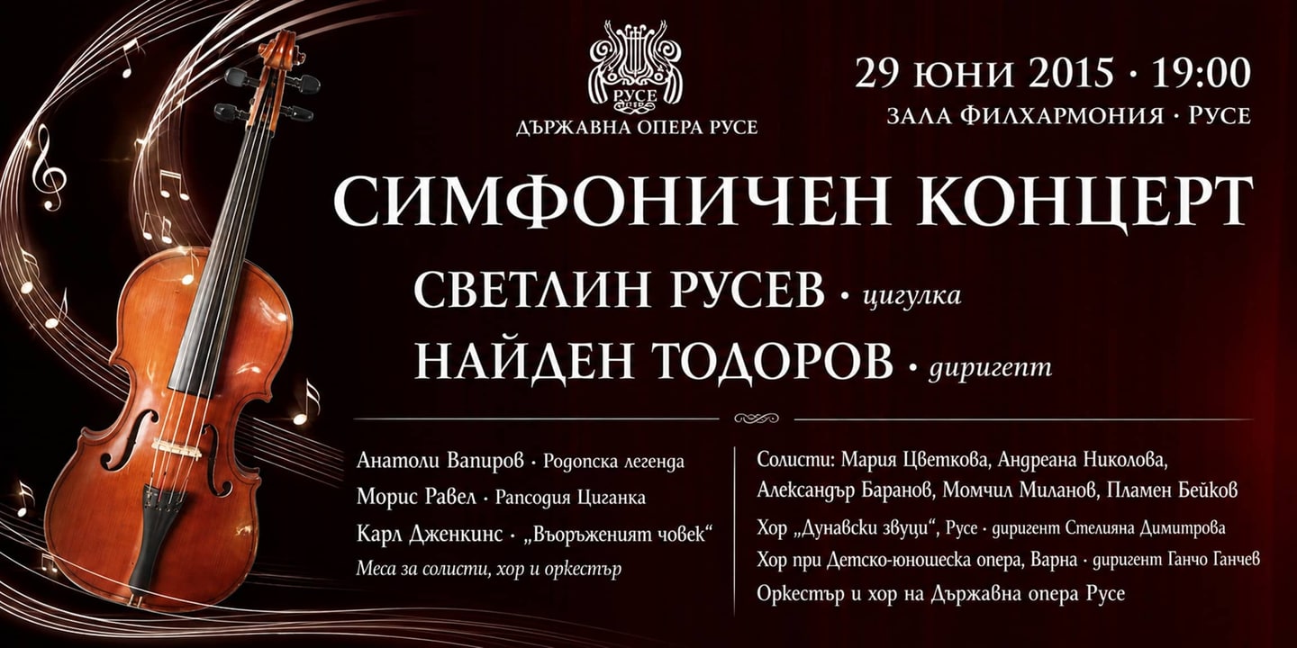Event banner: Philharmonic concert (29.06.2015)