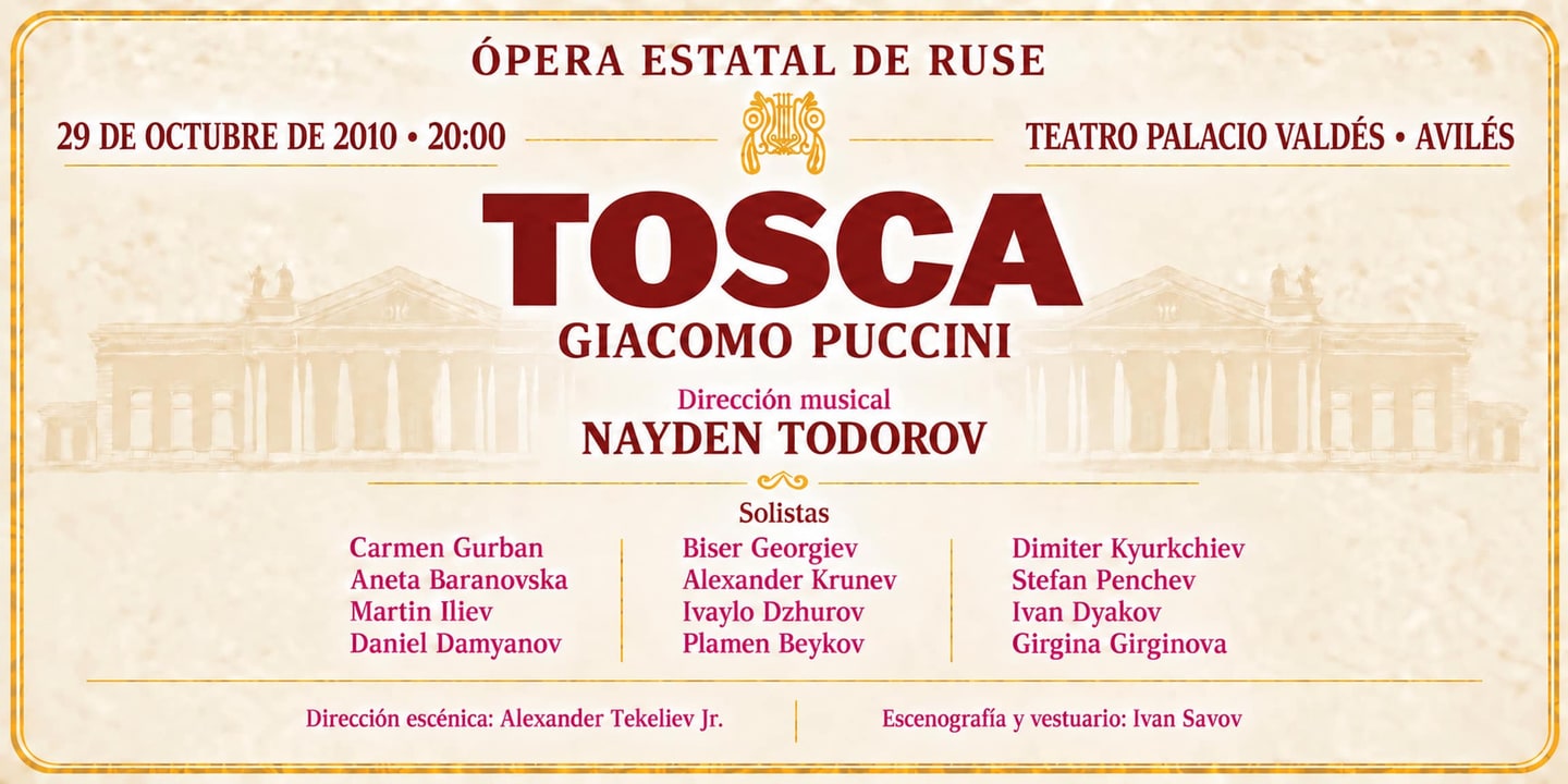 Event banner: Tosca (29.10.2010)