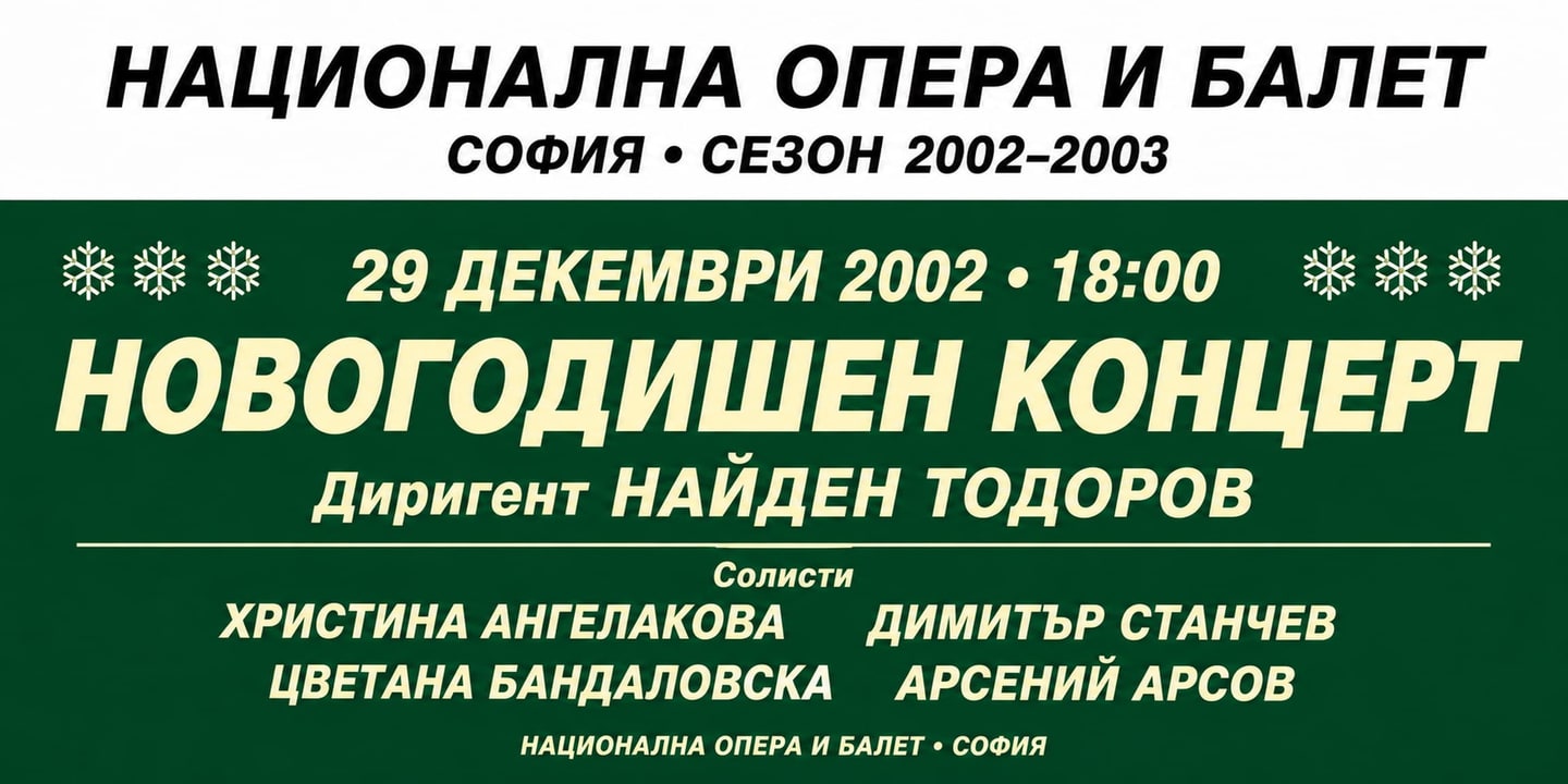 Event banner: New Year's Eve Concert (29.12.2002)