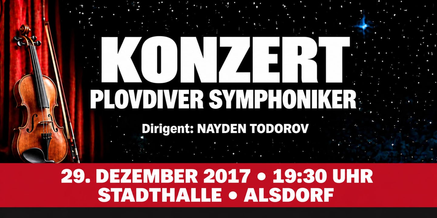 Event banner: Concert with Plovdiver Symphoniker (29.12.2017)