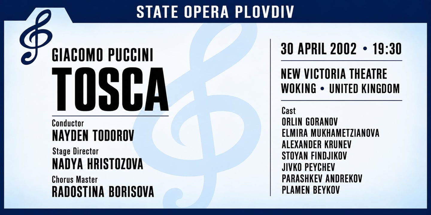 Event banner: Tosca (30.04.2002)