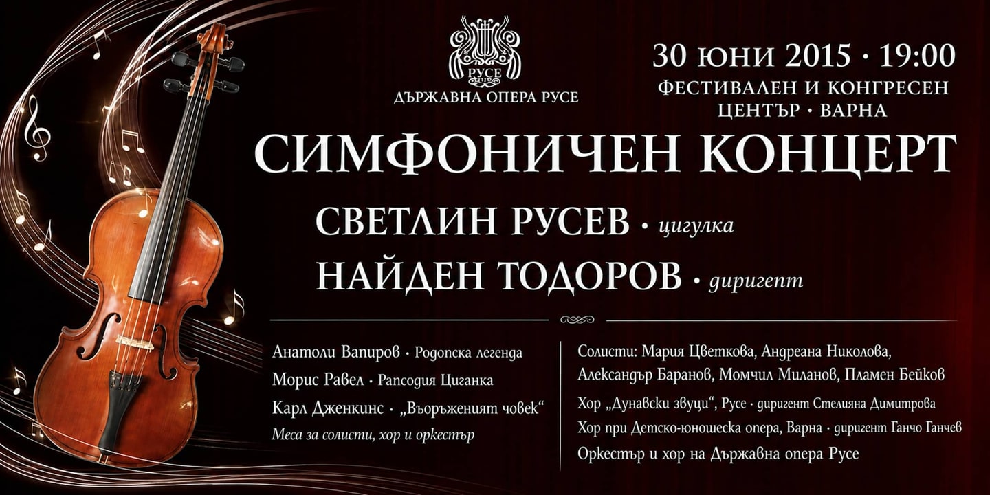 Event banner: Philharmonic concert (30.06.2015)