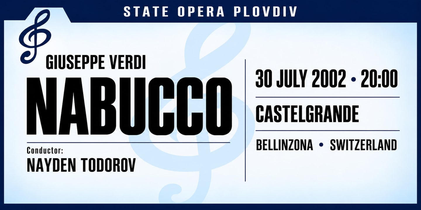Event banner: Nabucco by Verdi (30.07.2002)