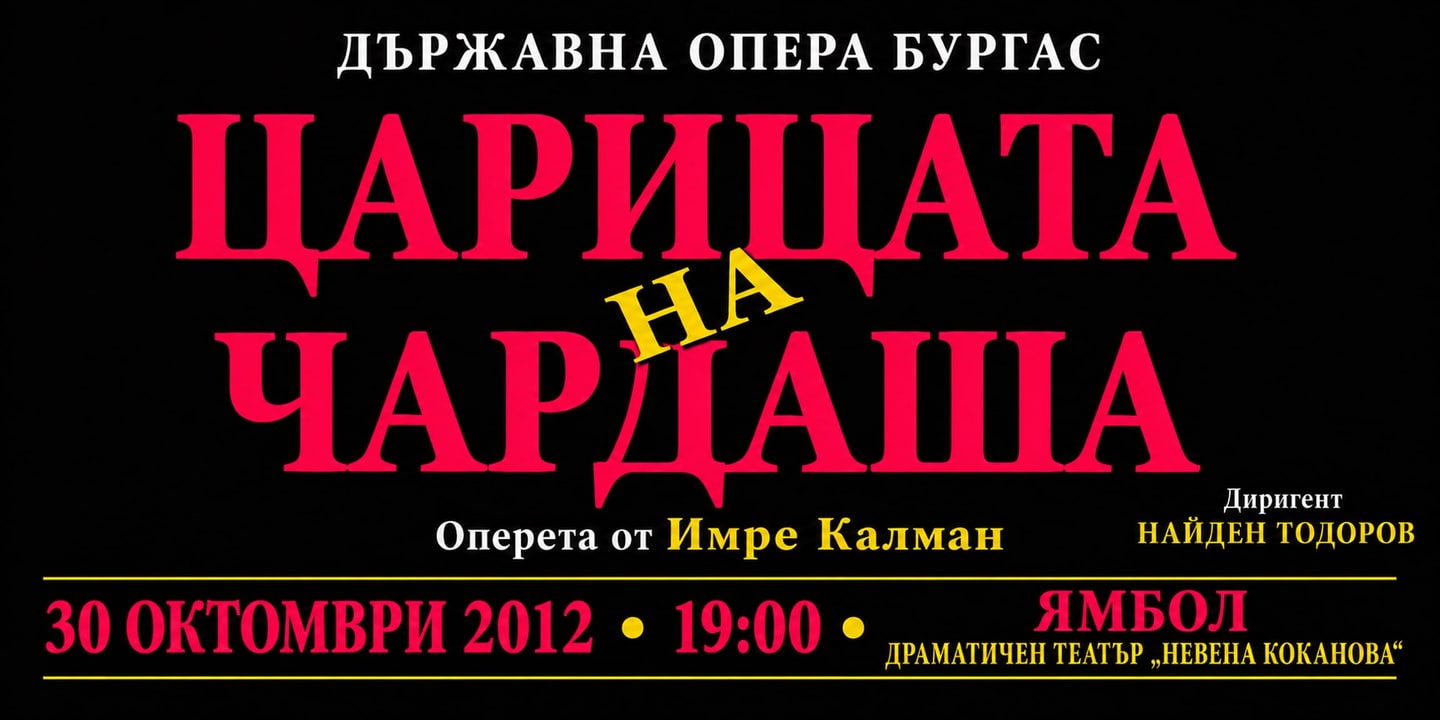 Event banner: Die Csárdásfürstin (30.10.2012)