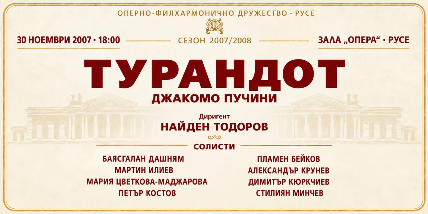 Event banner: Turandot (30.11.2007)