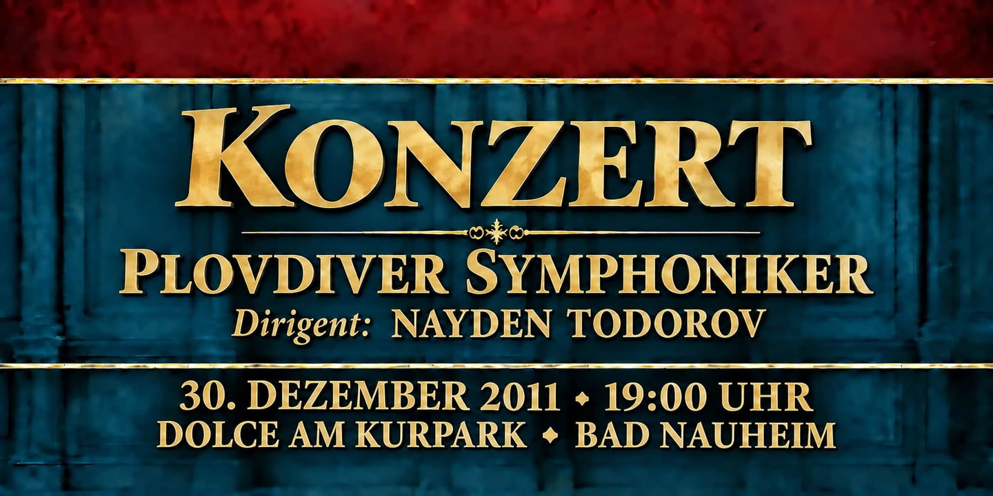 Event banner: Concert with Plovdiver Symphoniker (30.12.2011)