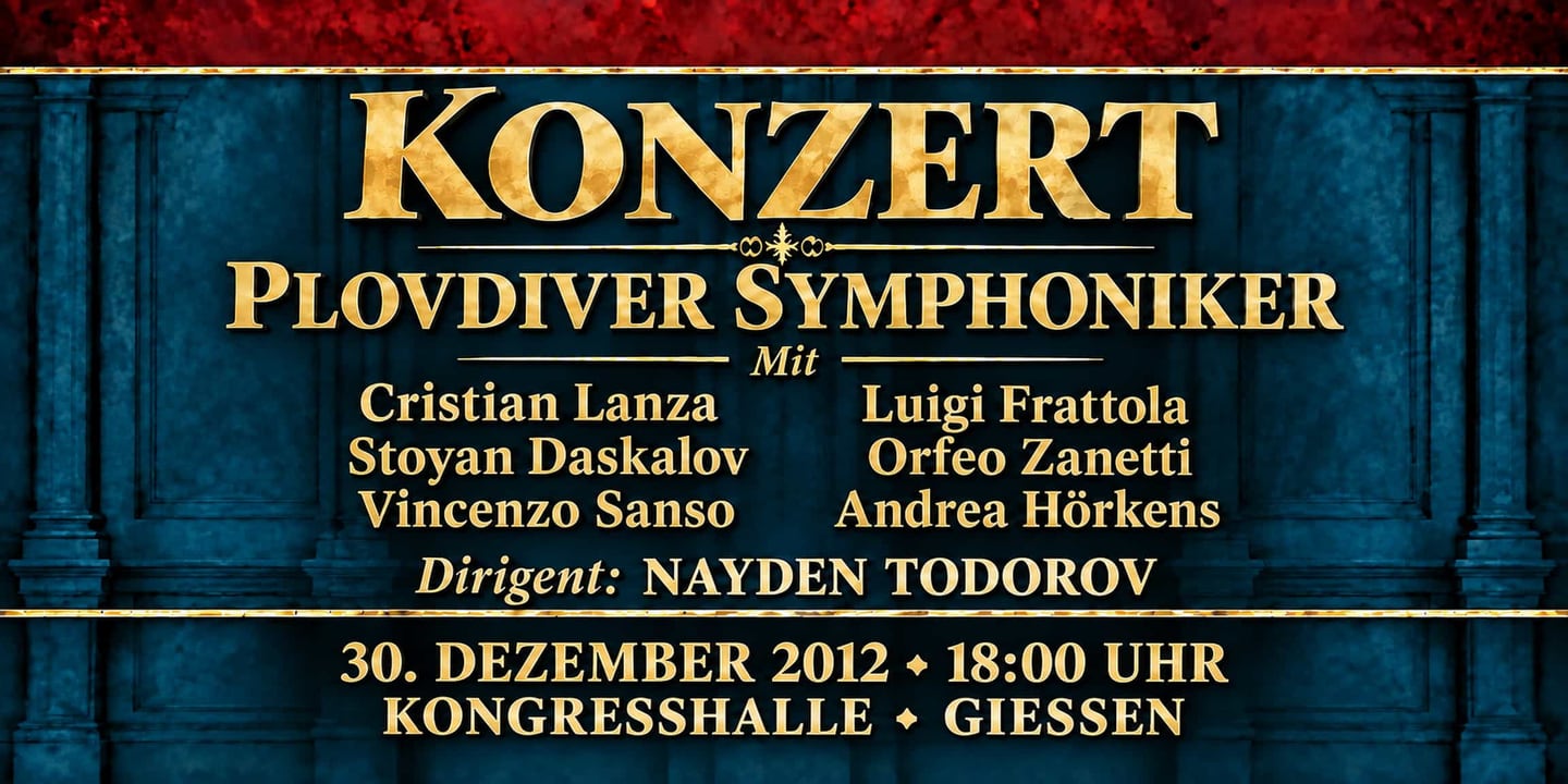 Event banner: Concert with Plovdiver Symphoniker (30.12.2012)