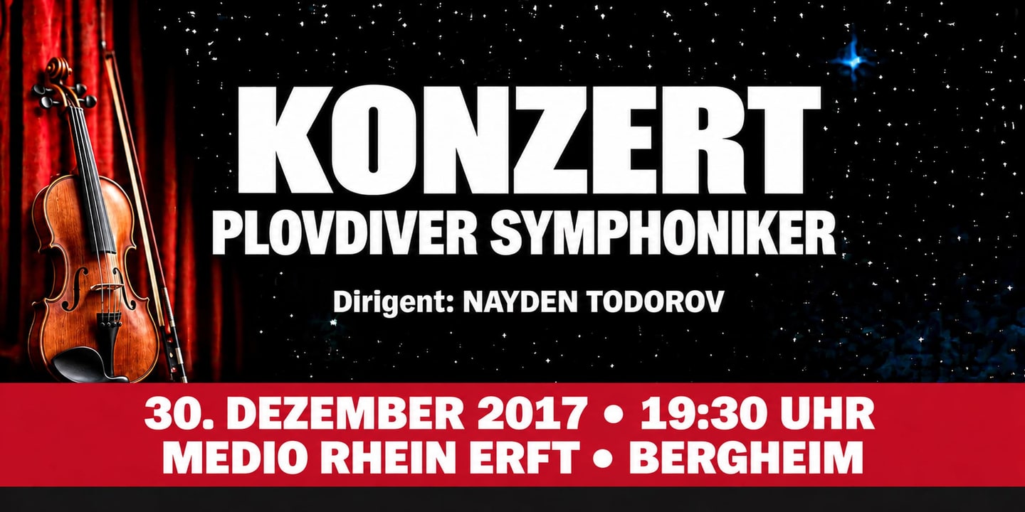 Event banner: Concert with Plovdiver Symphoniker (30.12.2017)