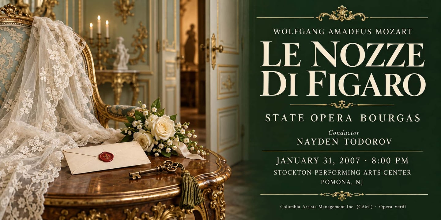 Event banner: Le nozze di Figaro by Mozart (31.01.2007)