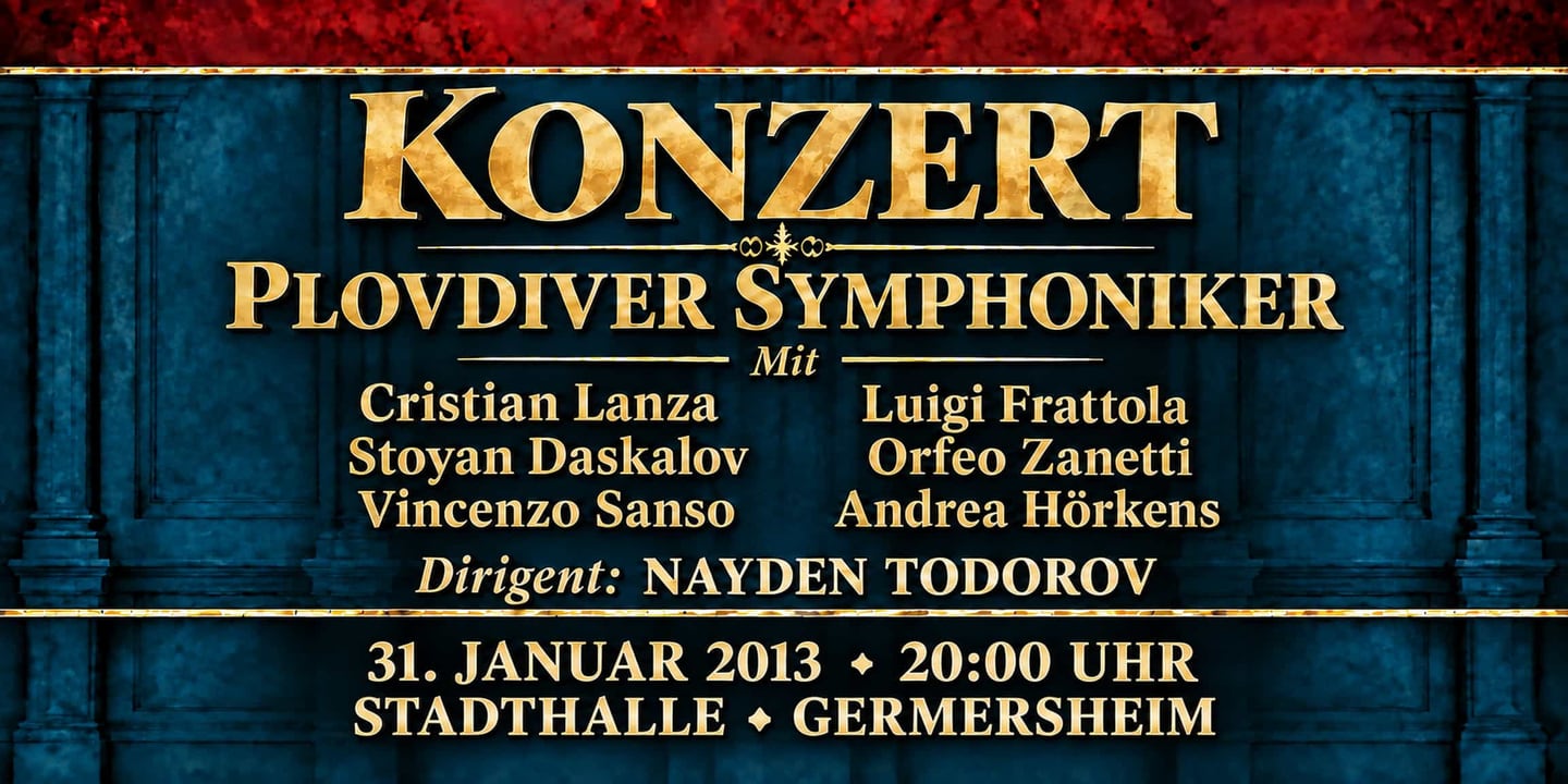 Event banner: Concert with Plovdiver Symphoniker (31.01.2013)