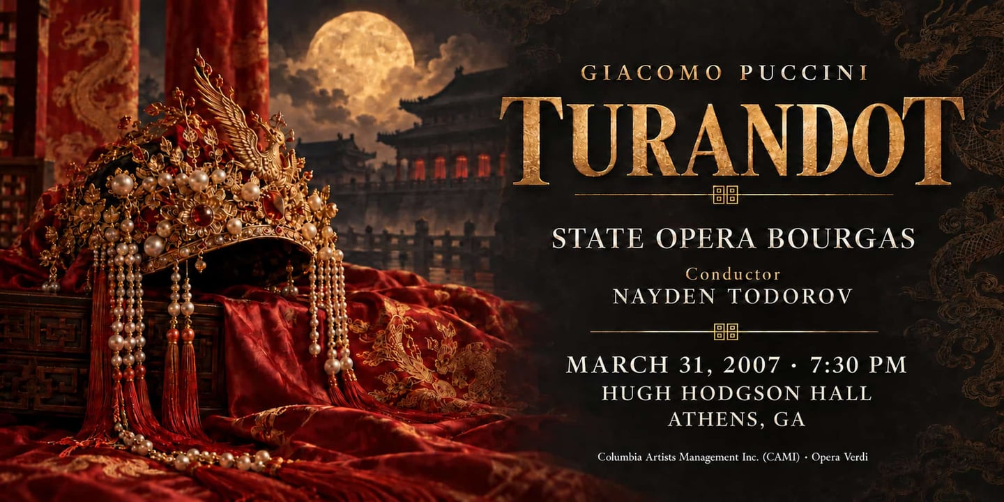 Event banner: Turandot by Puccini (31.03.2007)