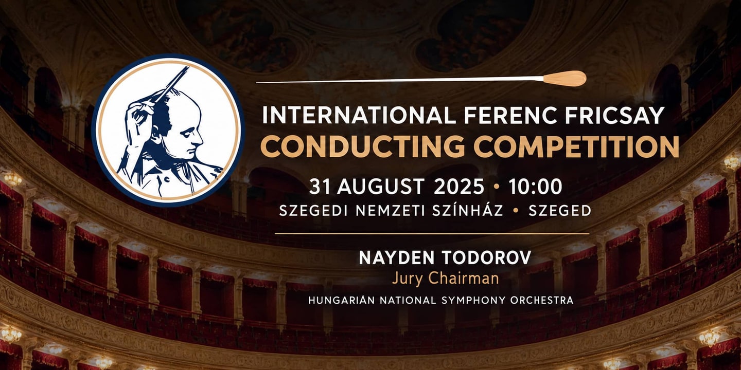 Event banner: International Ferenc Fricsay Conducting Competition (31.08.2025)