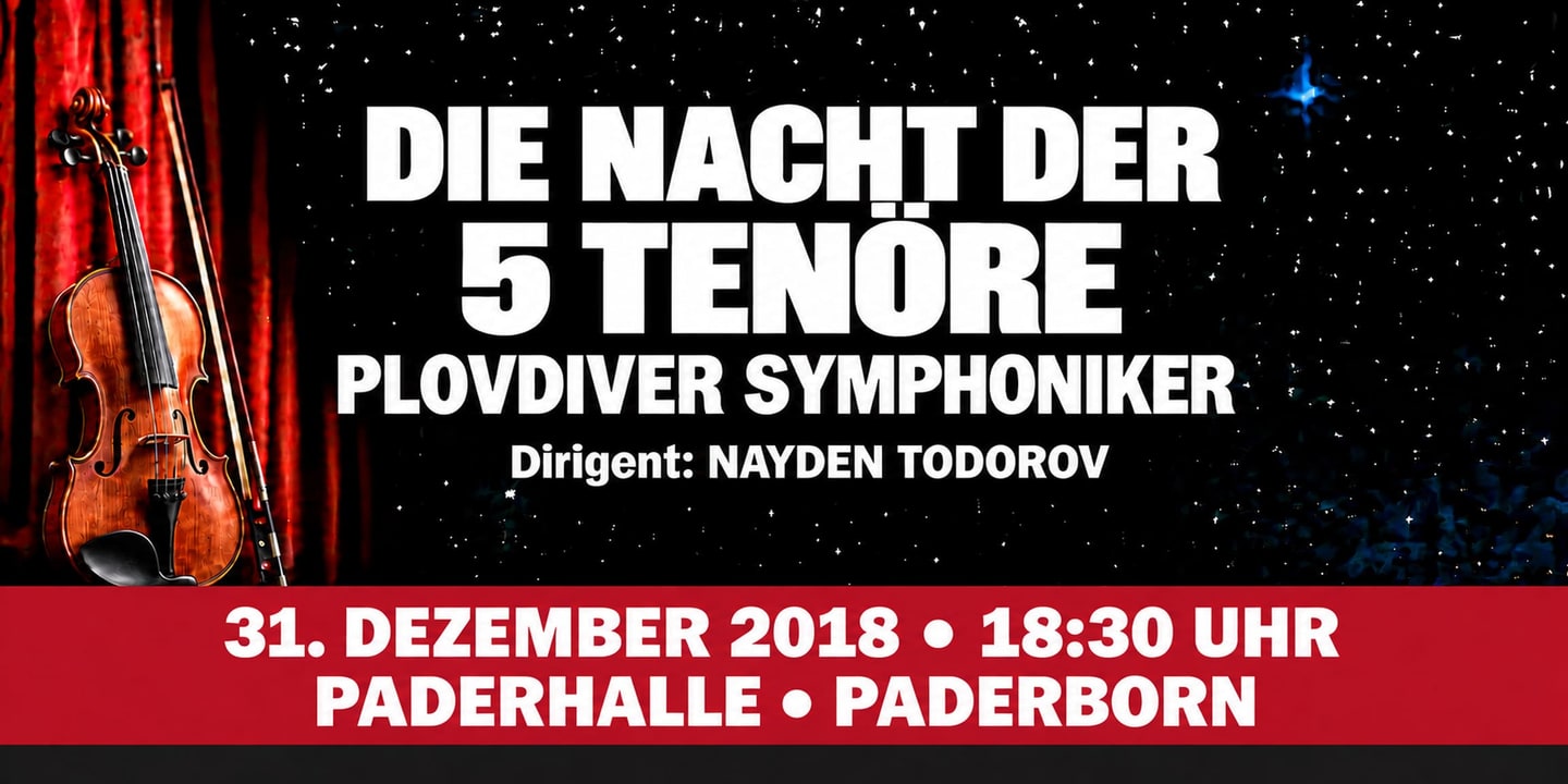 Event banner: Die Nacht der 5 Tenöre (31.12.2018)